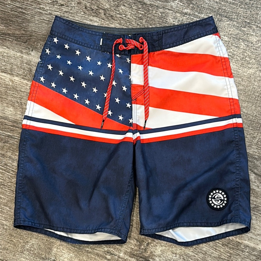 Quicksilver Dryflight Board Shorts Size 27